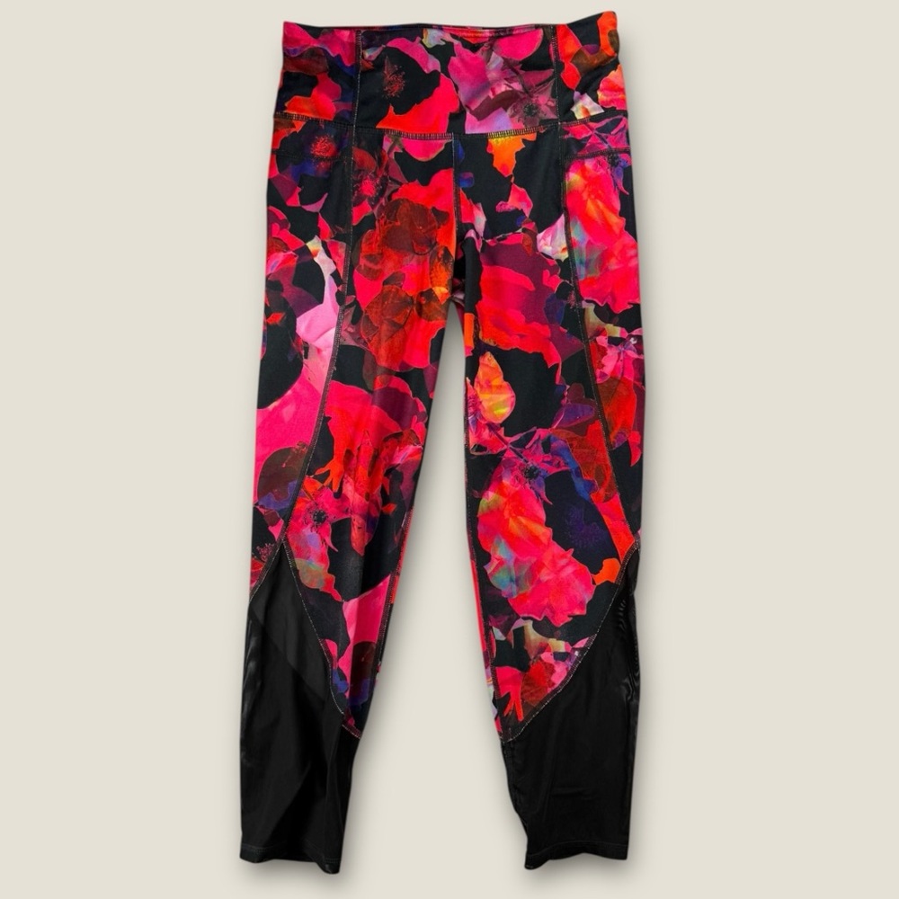 Athleta Pink and Black‎ Leggings